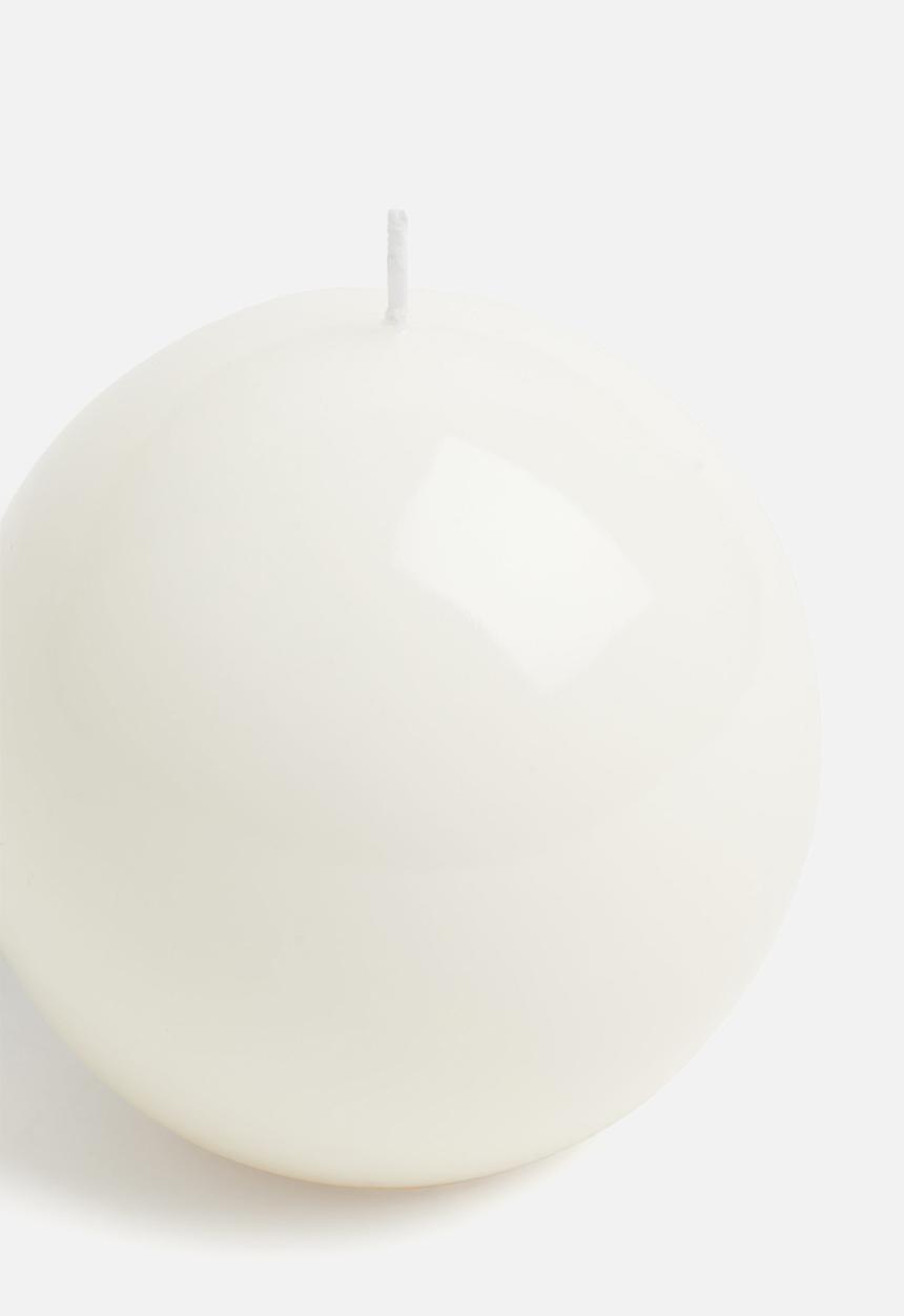 H&M - Round candle - white