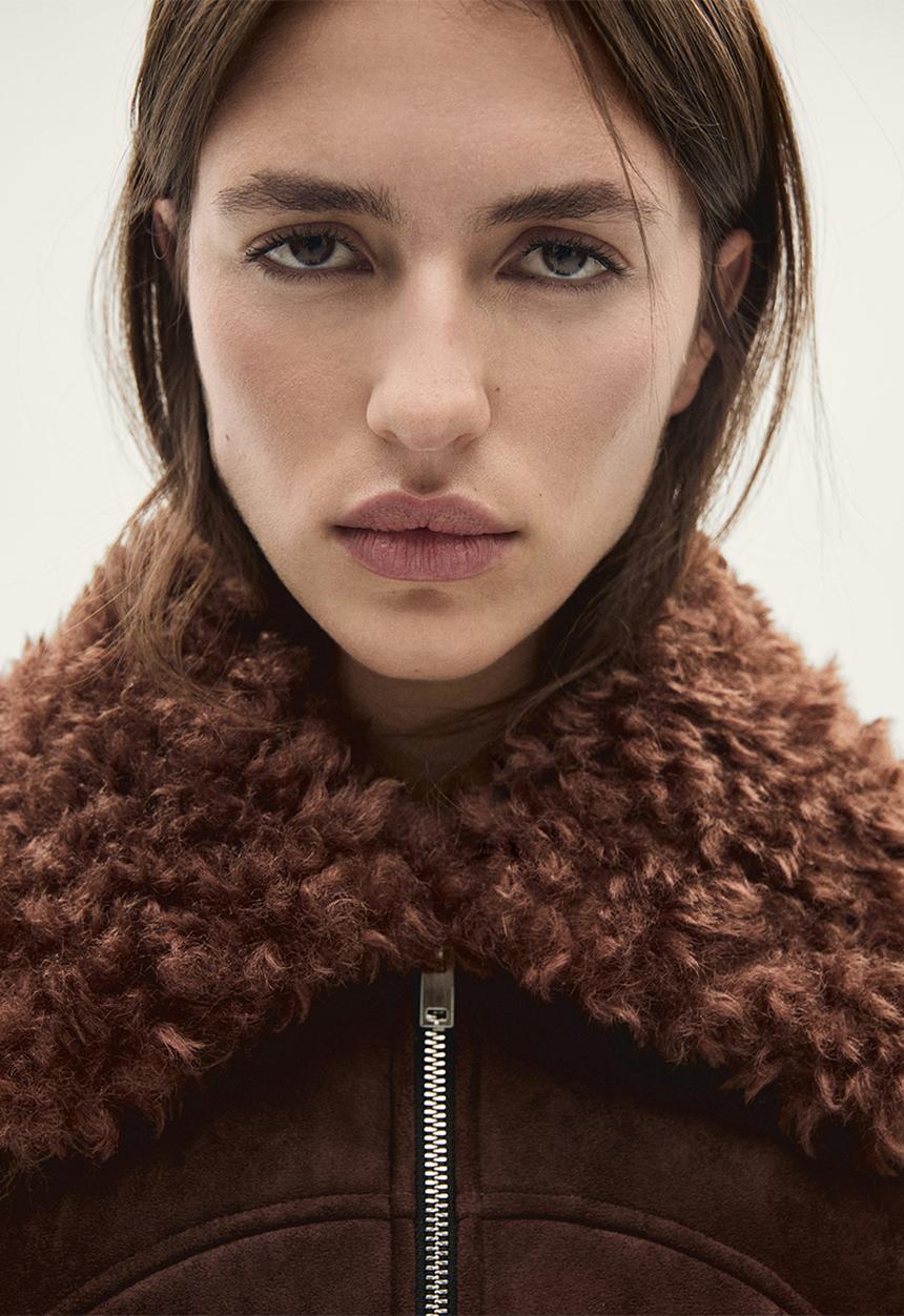 MANGO - Jacket bombai - brown