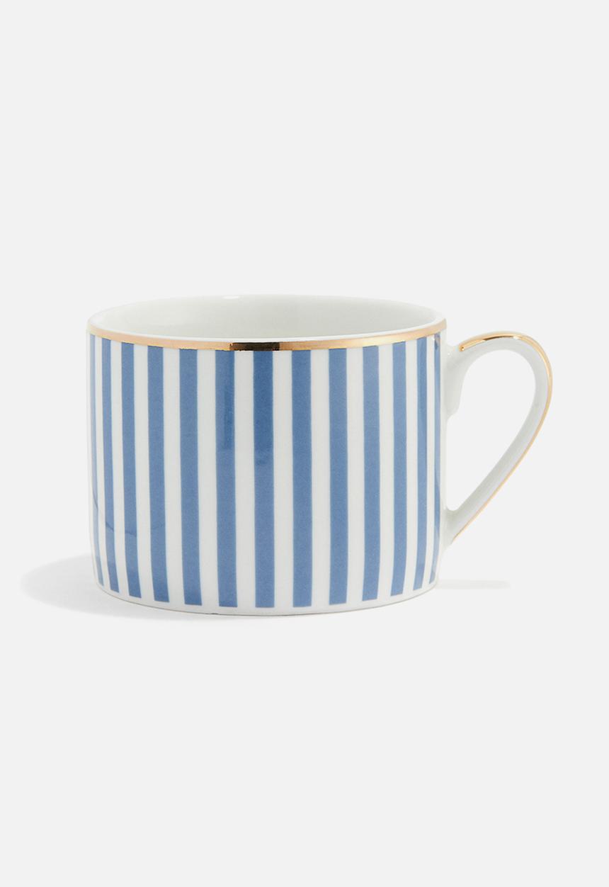 H&M - Porcelain cup - blue/striped