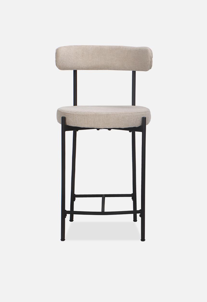 Sixth Floor - Anna woven counter stool set of 2- grey