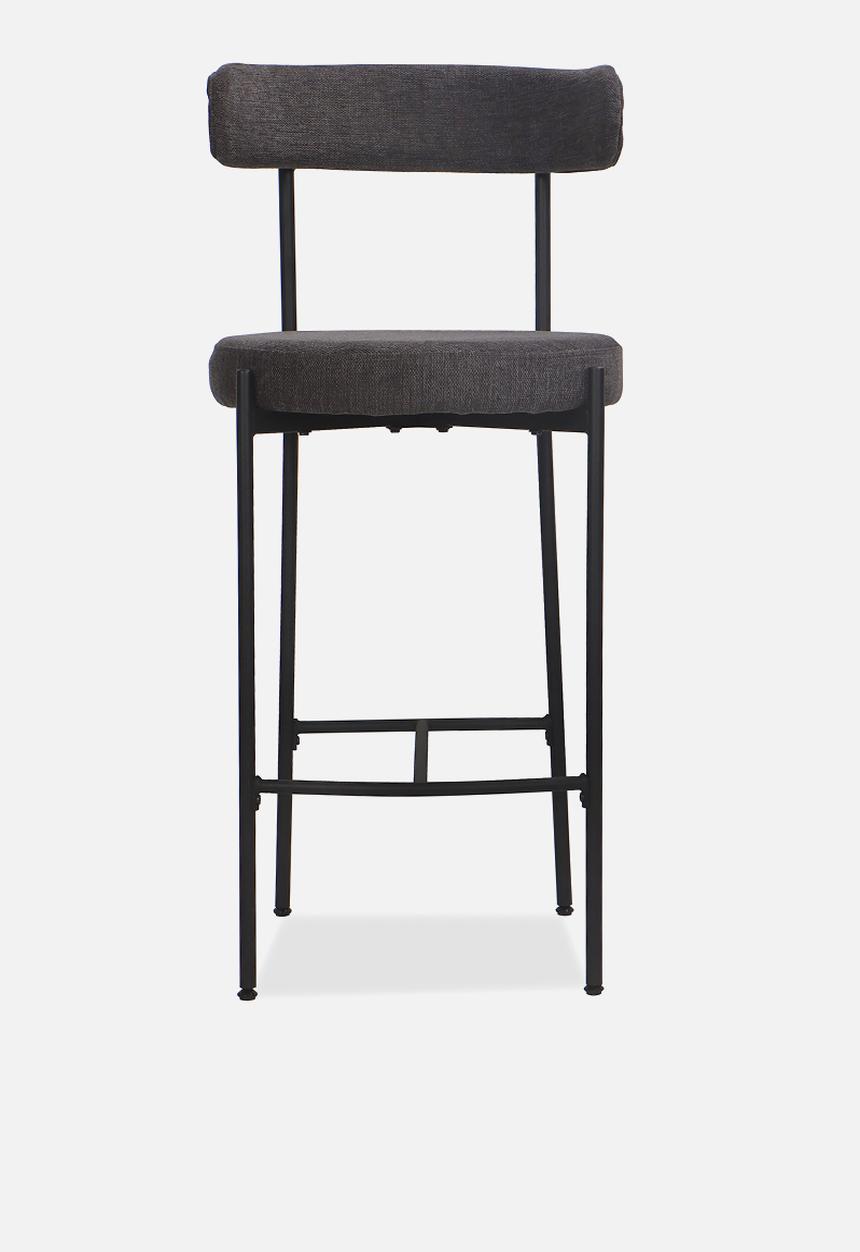 Sixth Floor - Anna woven bar stool set of 2- Charcoal