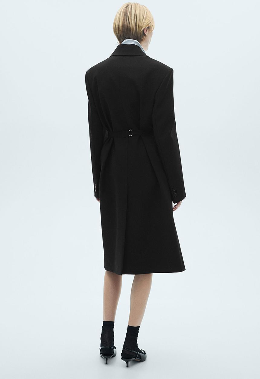 MANGO - Coat makeup -  black
