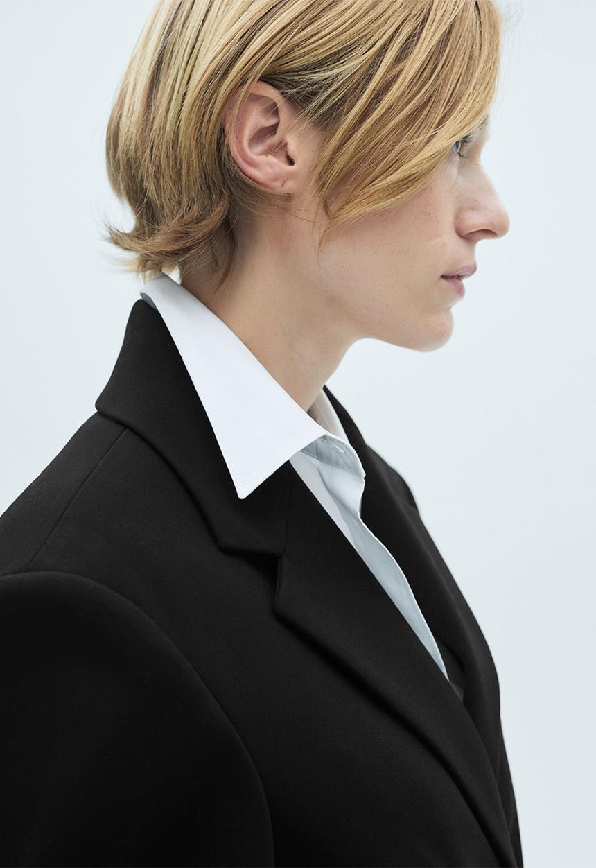 MANGO - Coat makeup -  black
