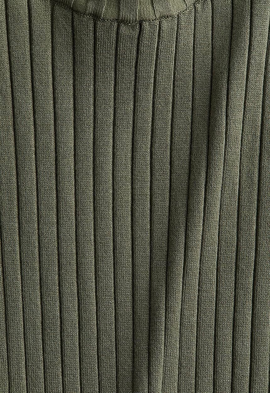 H&M - Rib-knit top - khaki green