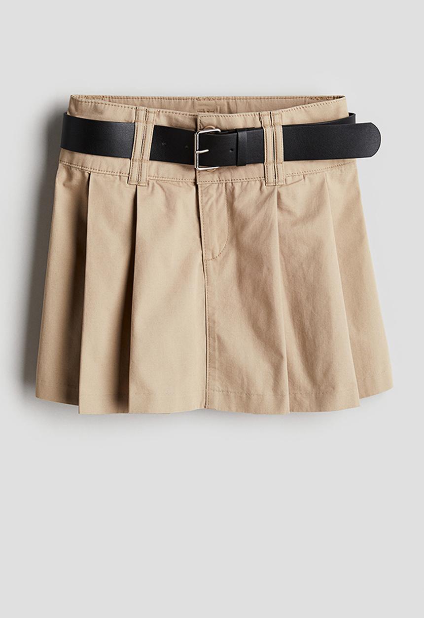 H&M - Pleated skirt - beige