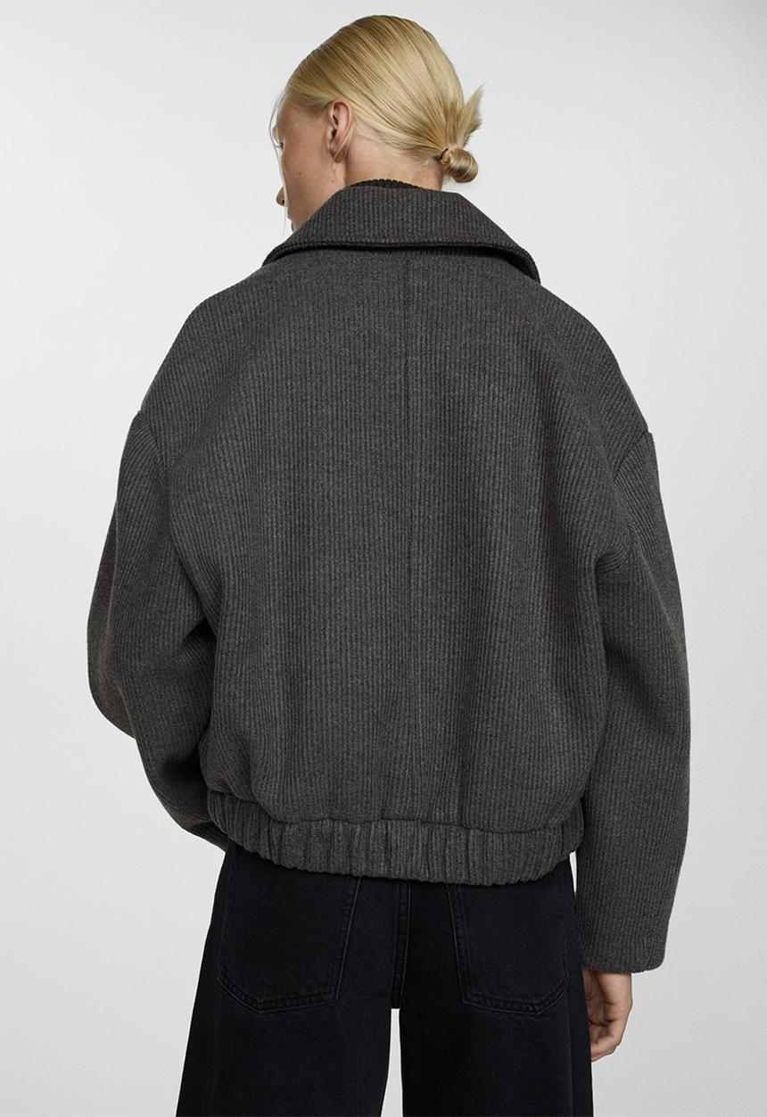 MANGO - Jacket sky - open gray