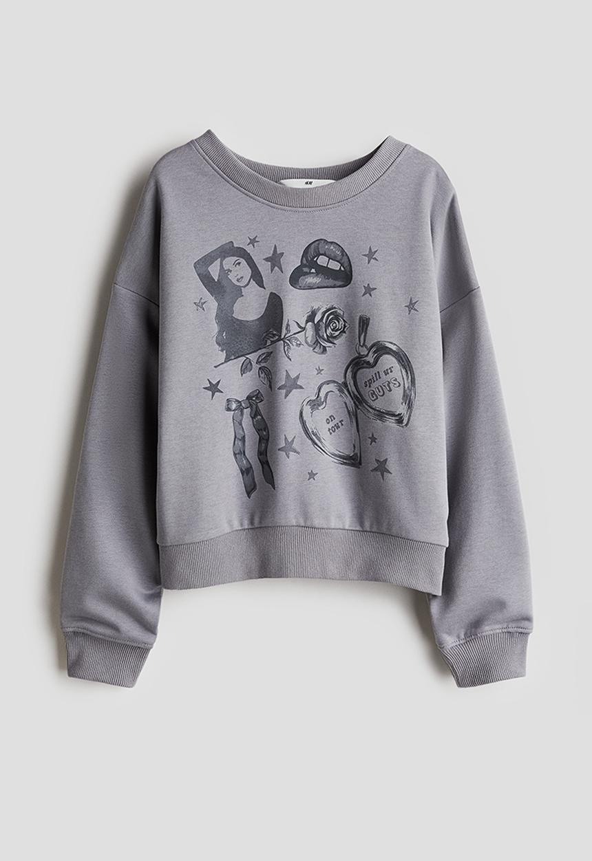 H&M - Printed sweatshirt - grey olivia rodrigo