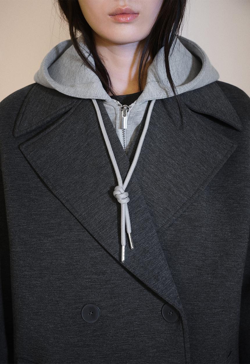 MANGO - Coat tabe - gray
