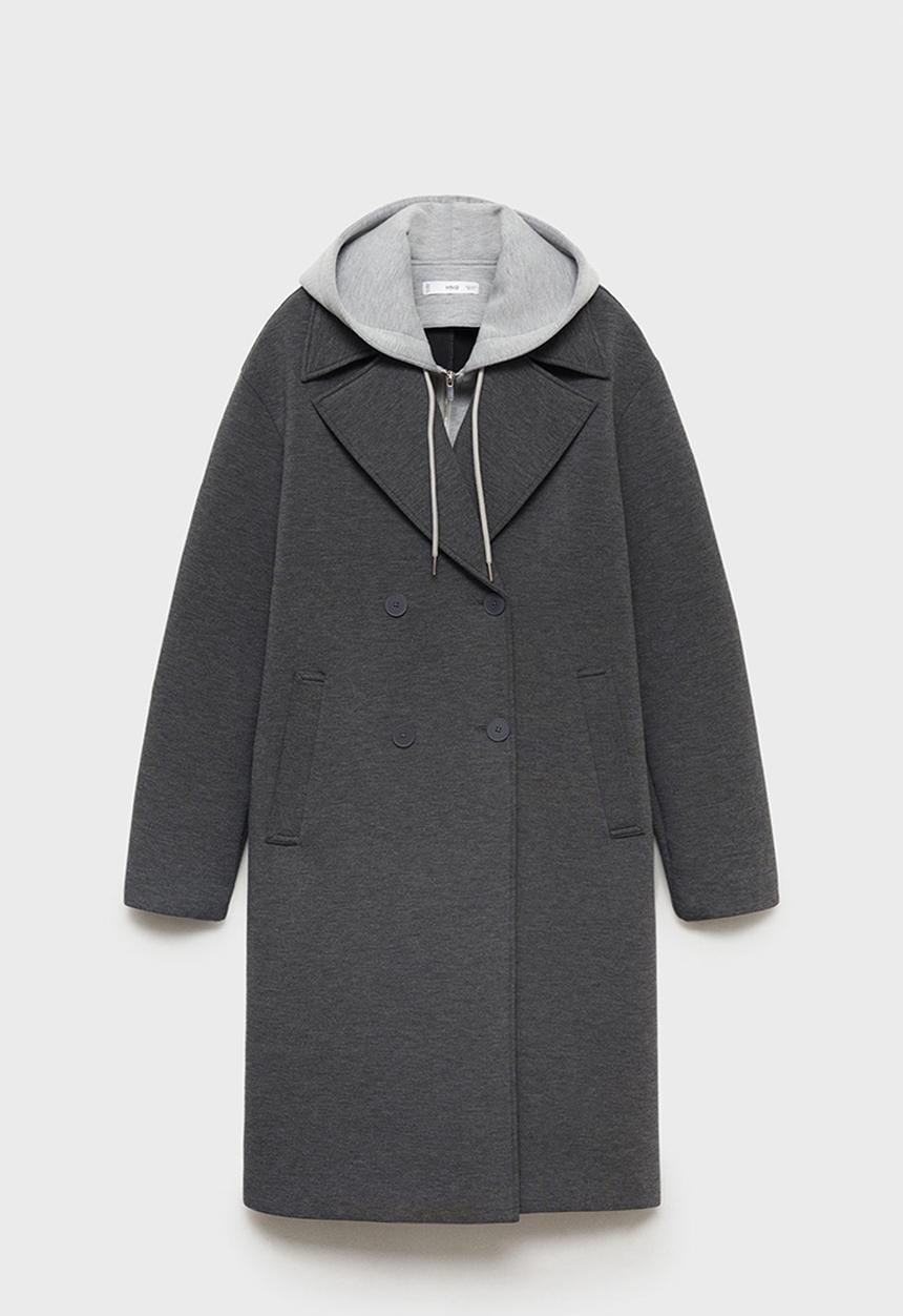 MANGO - Coat tabe - gray