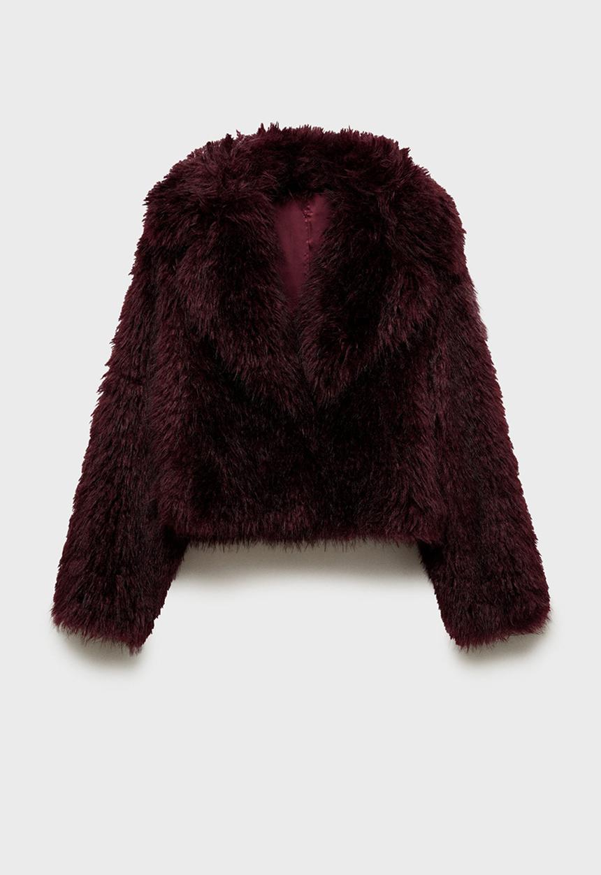 MANGO - Jacket coti - dark red