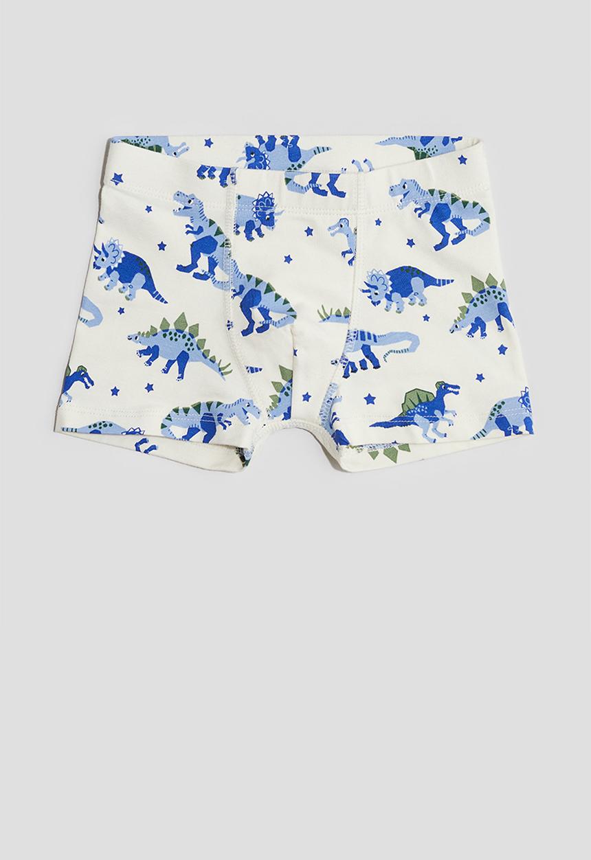 H&M - 5-pack trunks - light blue/dino dreams 