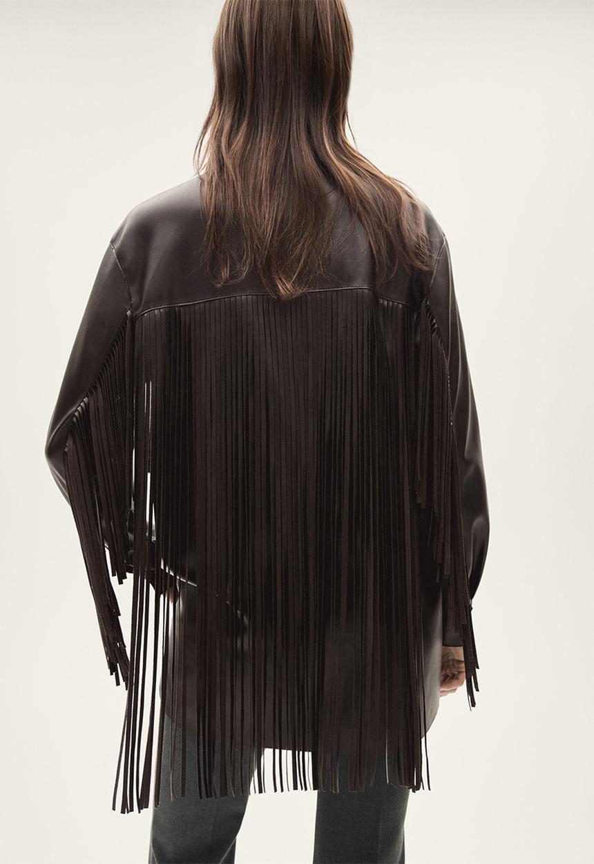 MANGO - Overshirt Lea - Brown