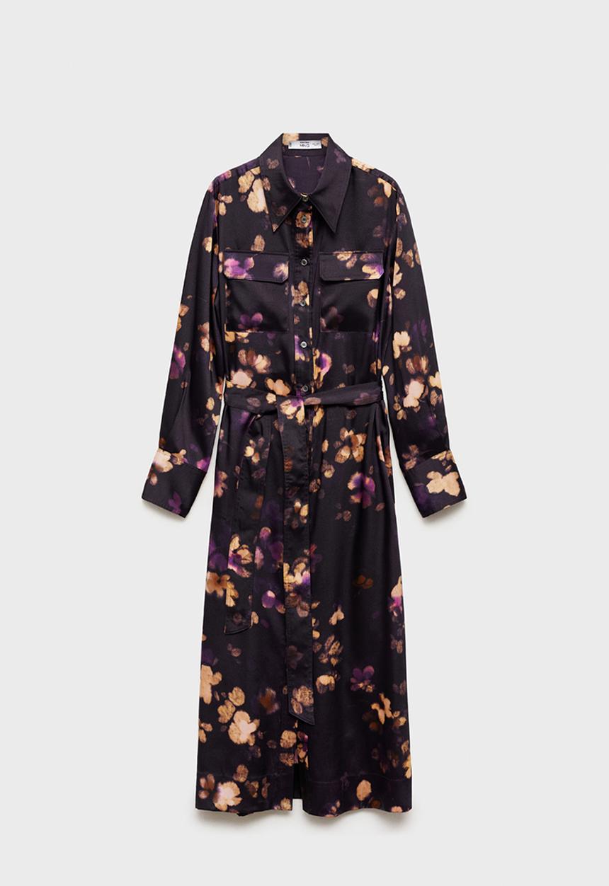 MANGO - Dress Bosco  - Medium Purple