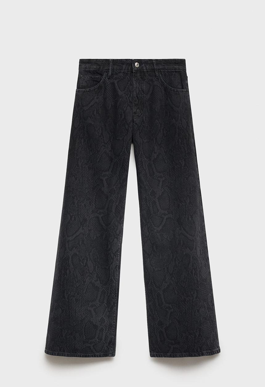 MANGO - Jeans Snake - Open Gray