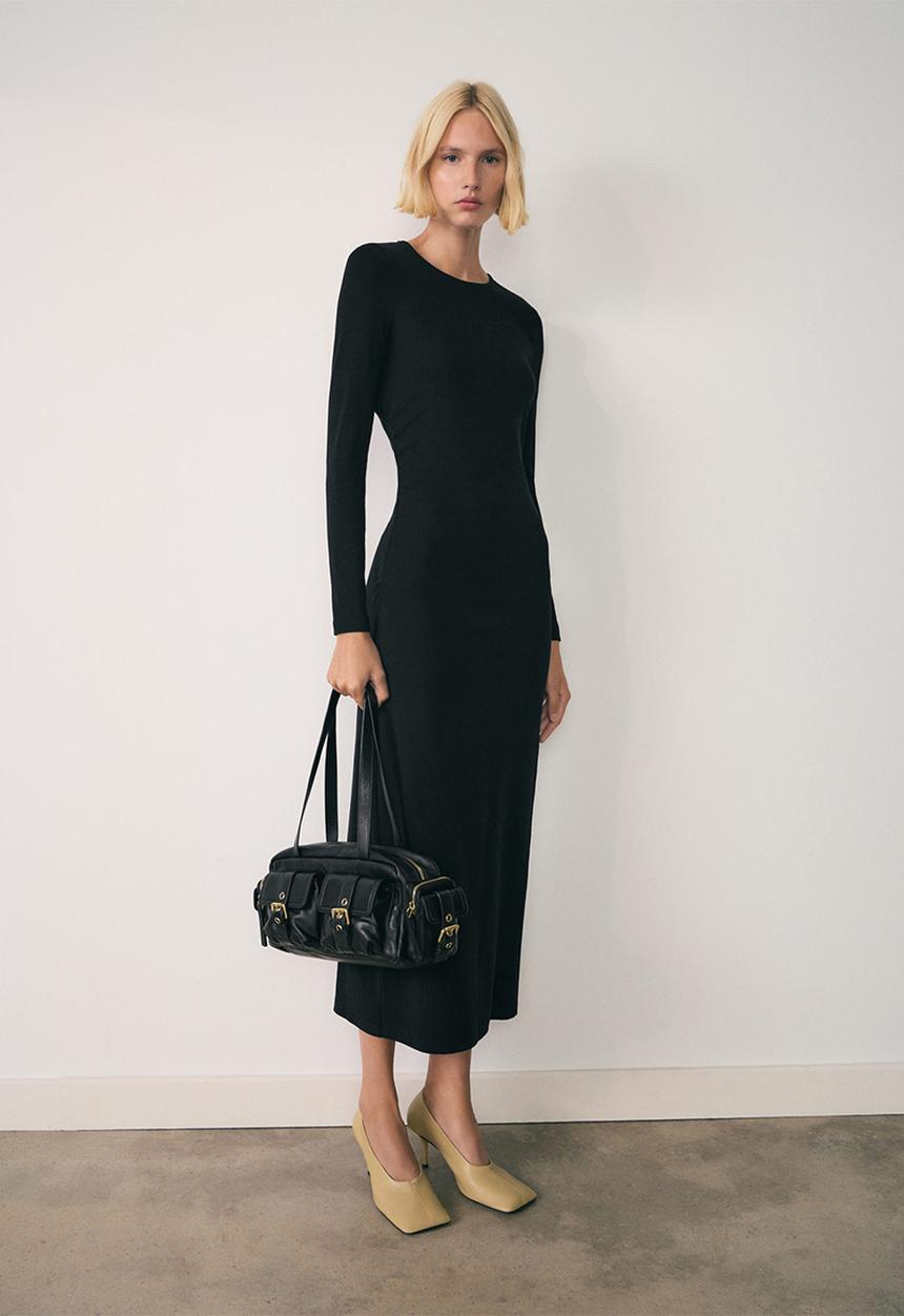 MANGO - Dress Basila - Black