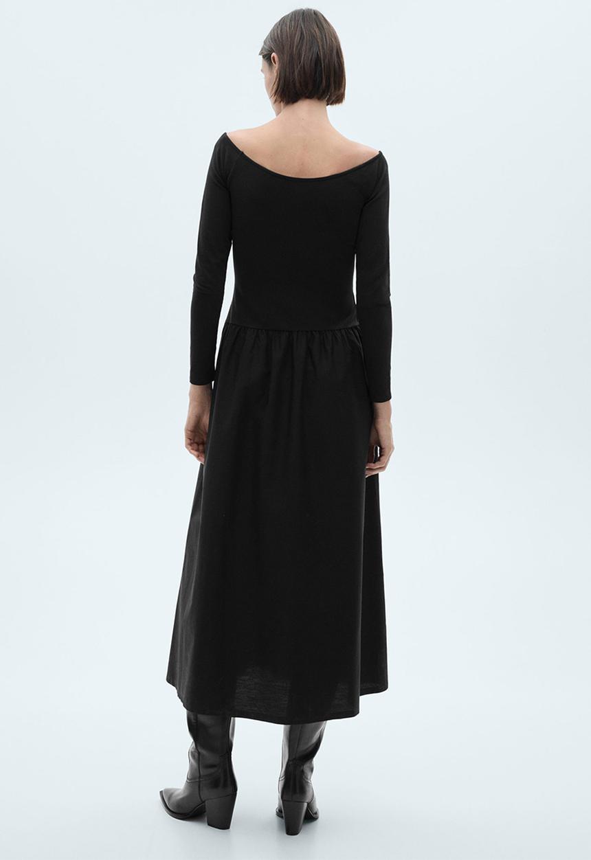 MANGO - Dress Valvina - Black