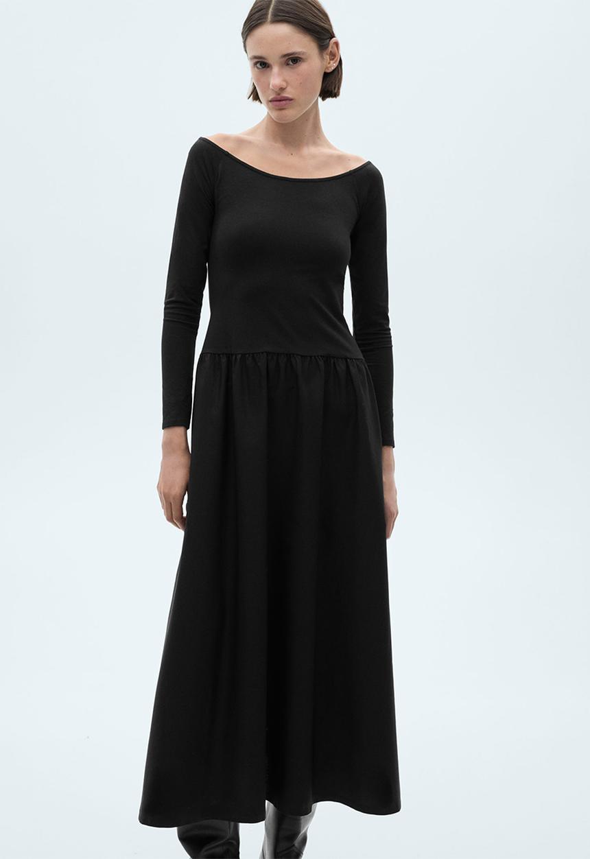 MANGO - Dress Valvina - Black