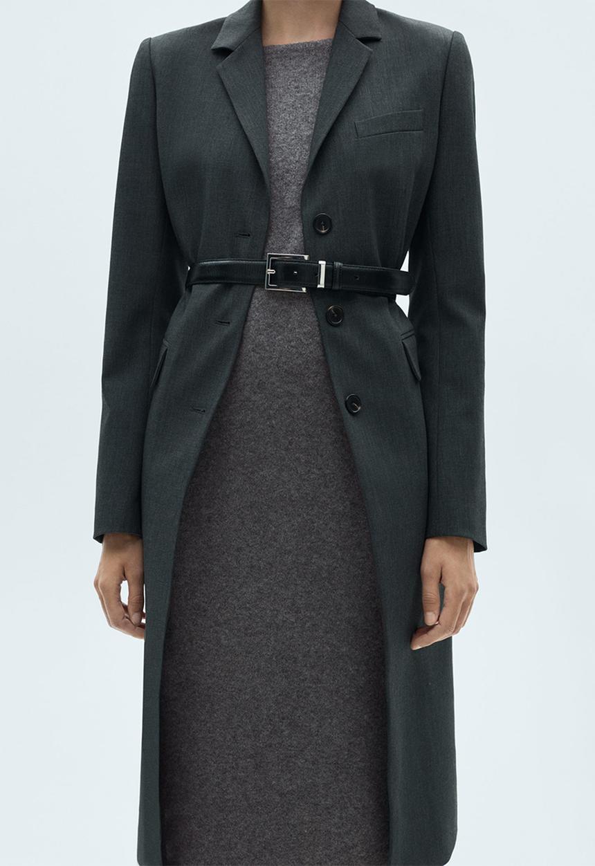 MANGO - Dress Seeds - Medium Gray