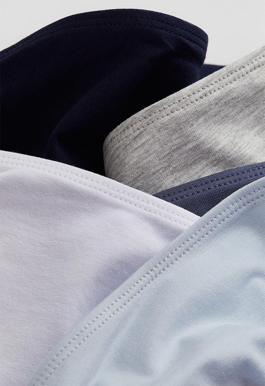 H&M - 5-Pack briefs - light blue white