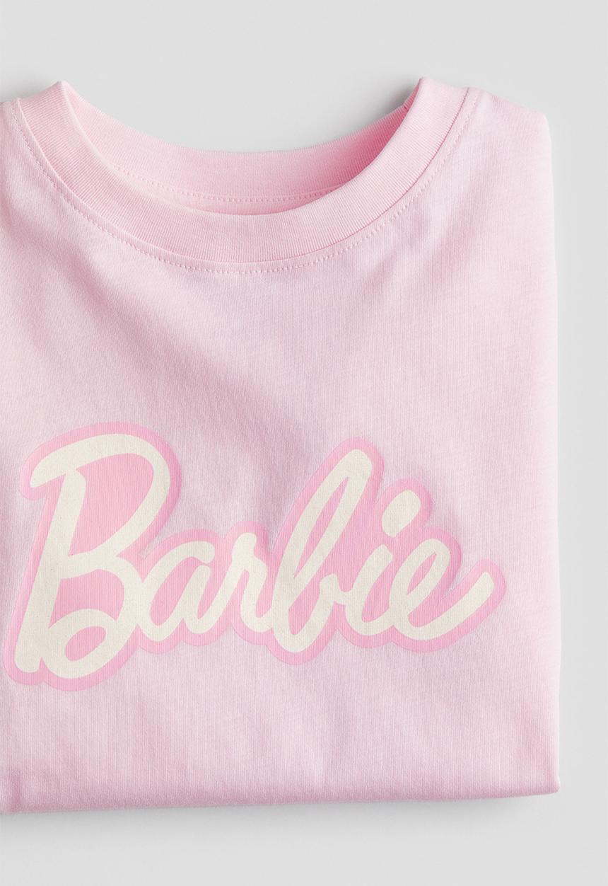 H&M - Printed T-shirt - light pink barbie