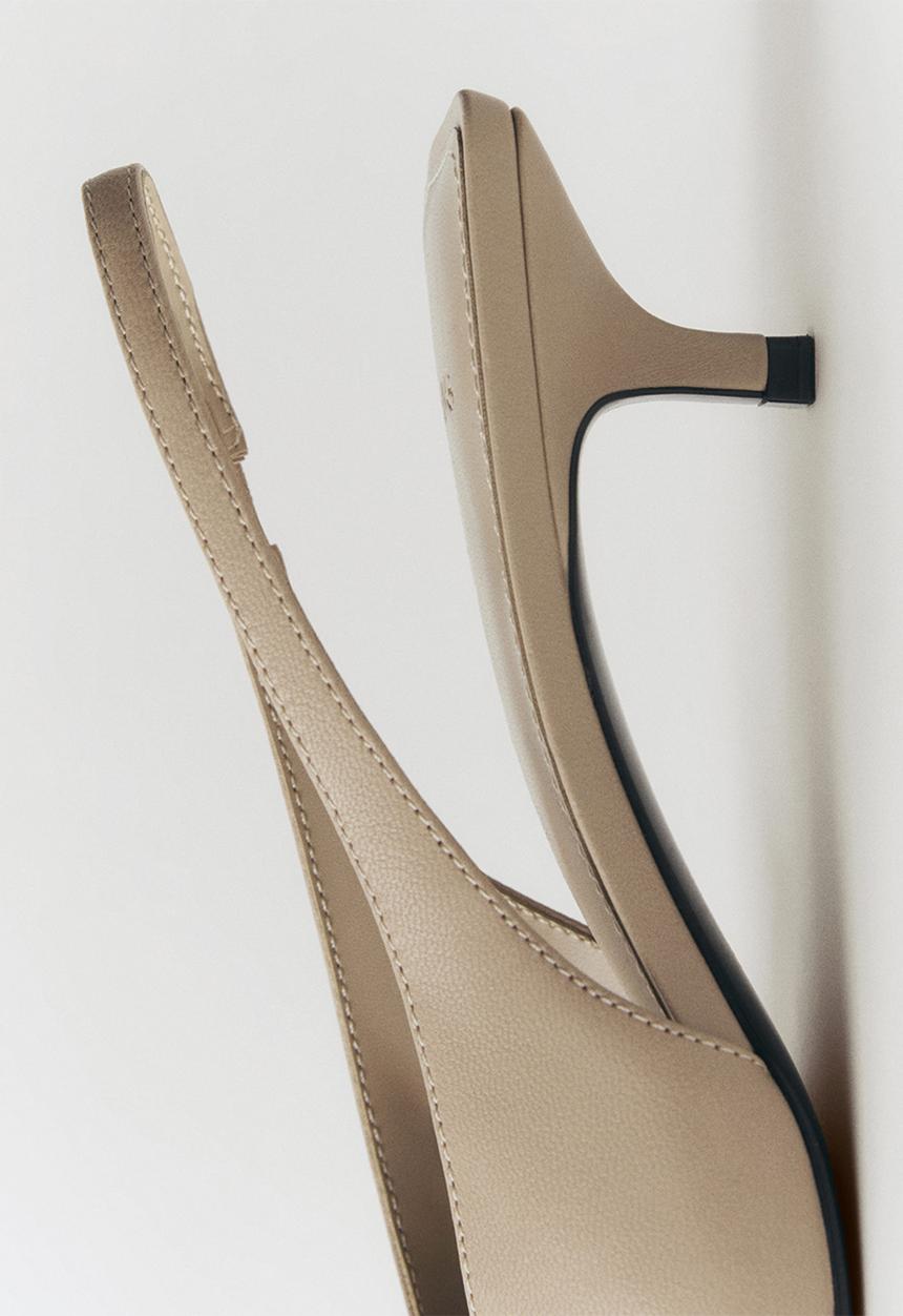 MANGO - Top leather heel - light/pastel pink
