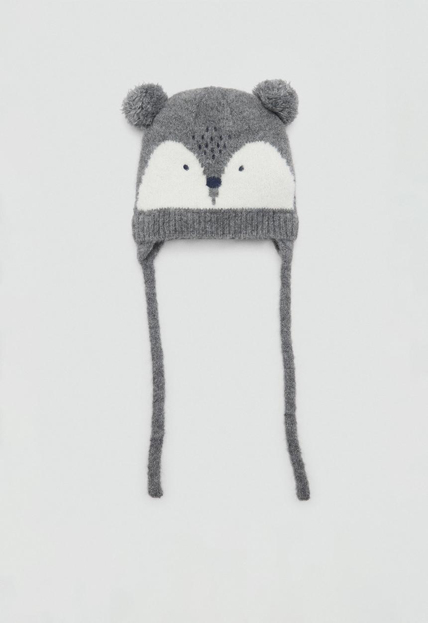 MANGO - Beanie mapache - gray