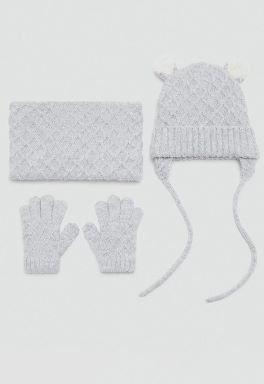 MANGO - Beanie orejita - gray