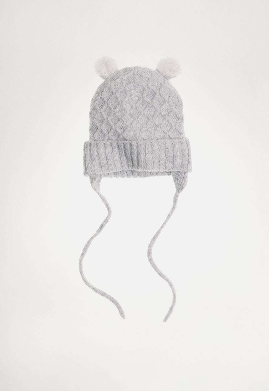 MANGO - Beanie orejita - gray