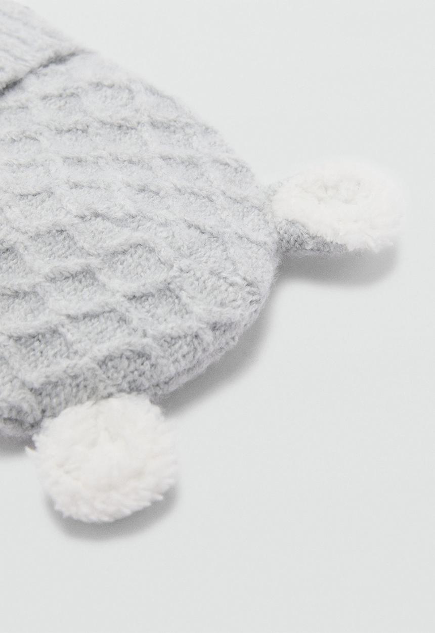 MANGO - Beanie orejita - gray