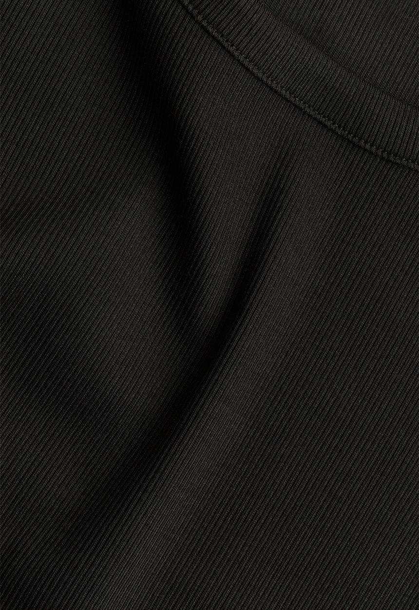 H&M - Ribbed jersey top - black