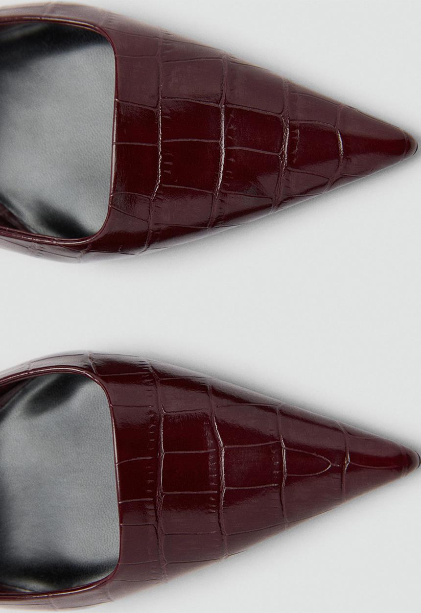 MANGO - Vino heel - dark red