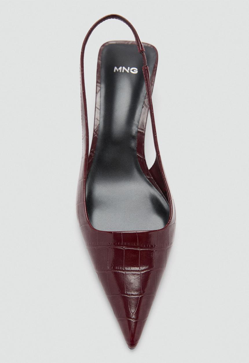 MANGO - Vino heel - dark red