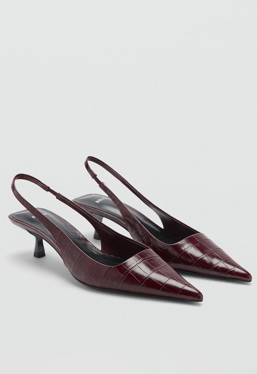 MANGO - Vino heel - dark red