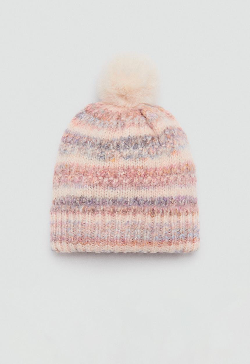 MANGO - Beanie eary - light pastel pink