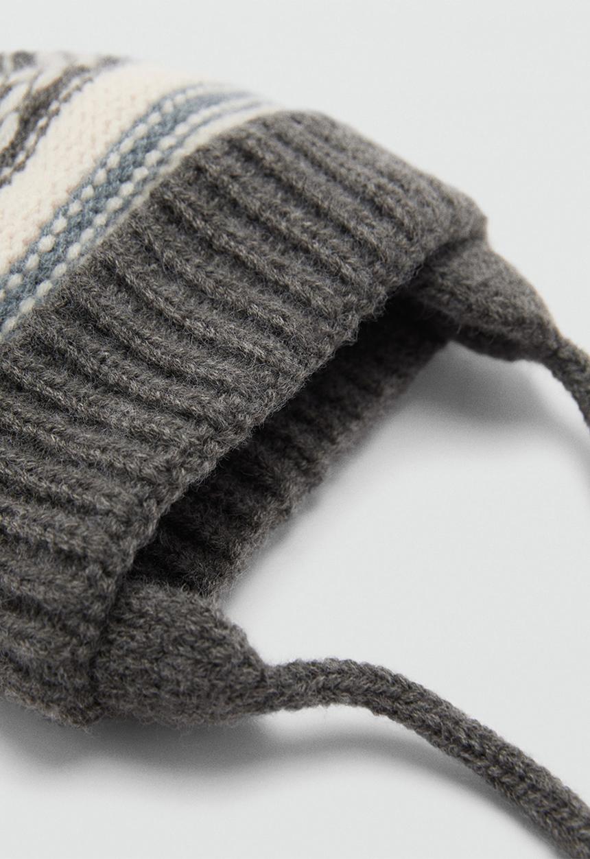 MANGO - Beanie andes - gray