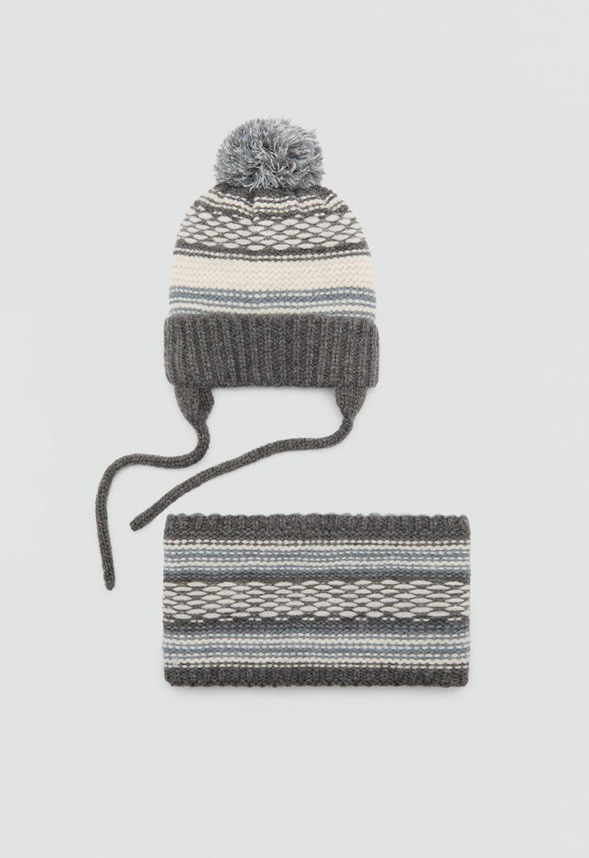 MANGO - Beanie andes - gray