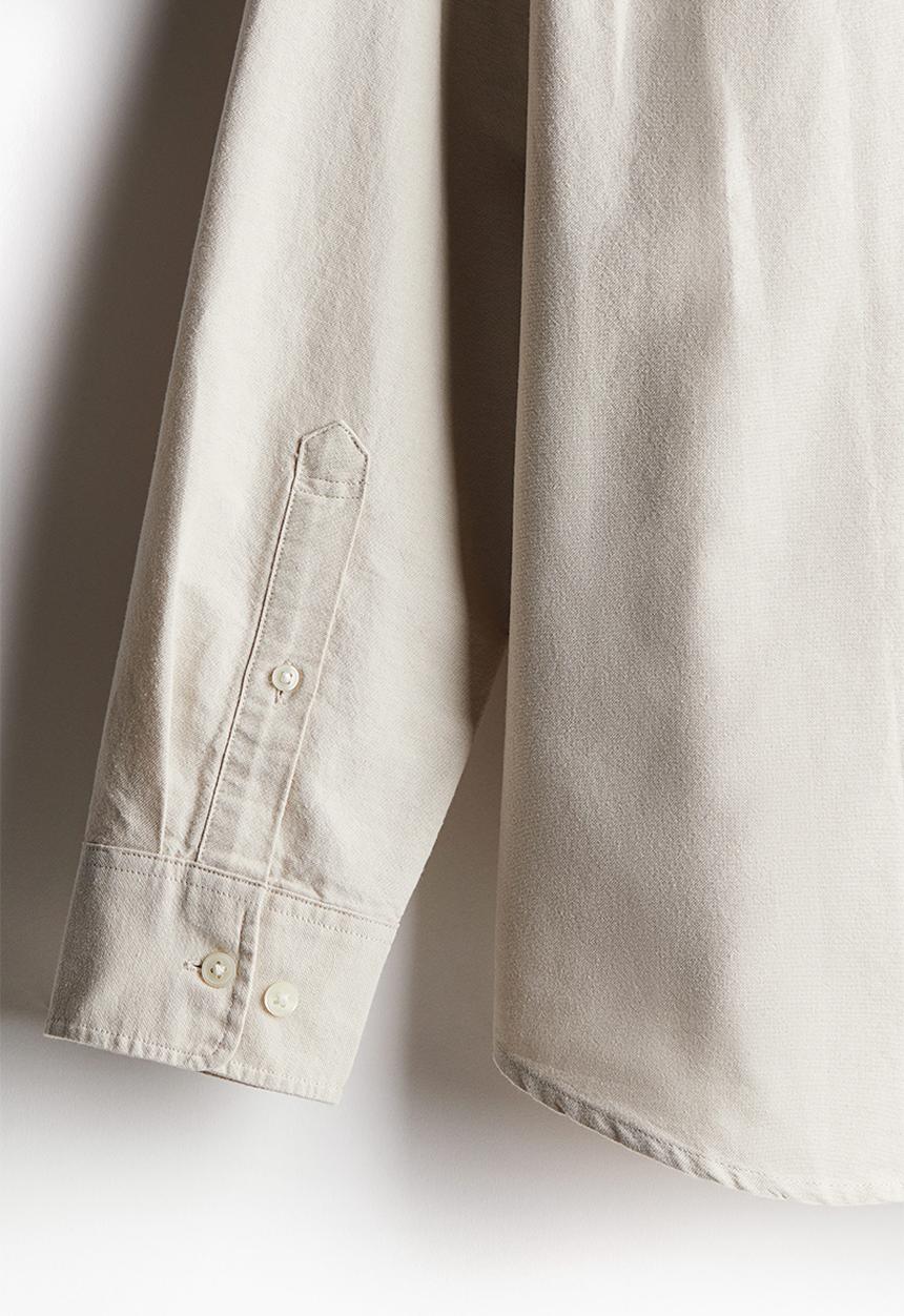 H&M - Regular fit oxford shirt - beige