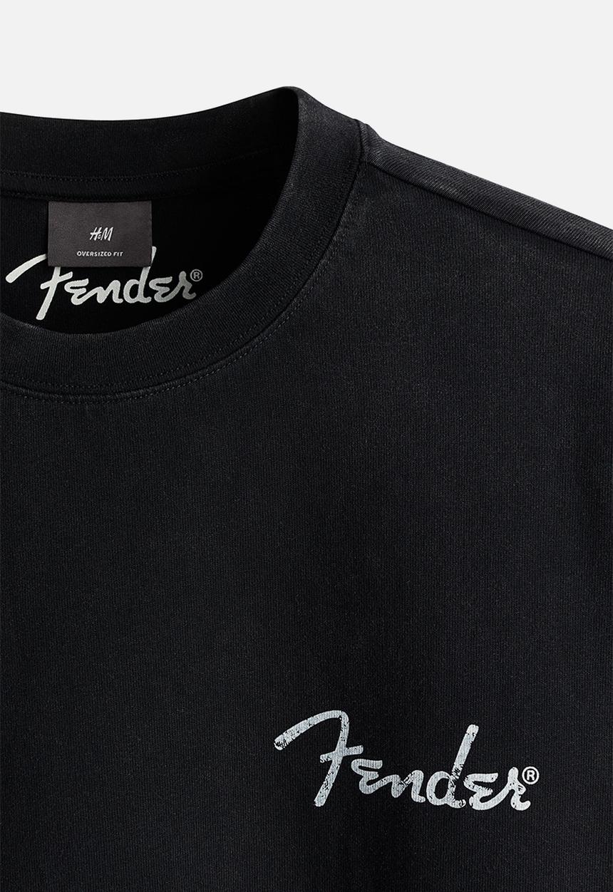 H&M - Oversized fit T-shirt - black