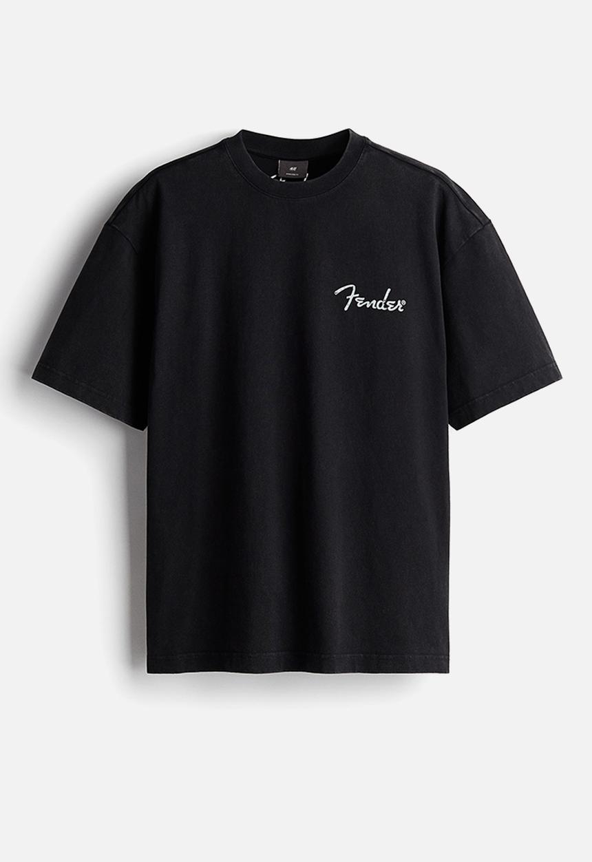 H&M - Oversized fit T-shirt - black