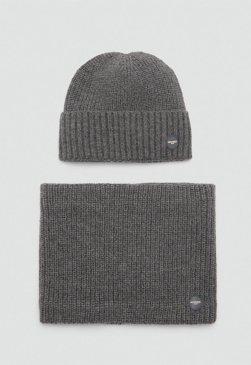 MANGO - Beanie craig - gray
