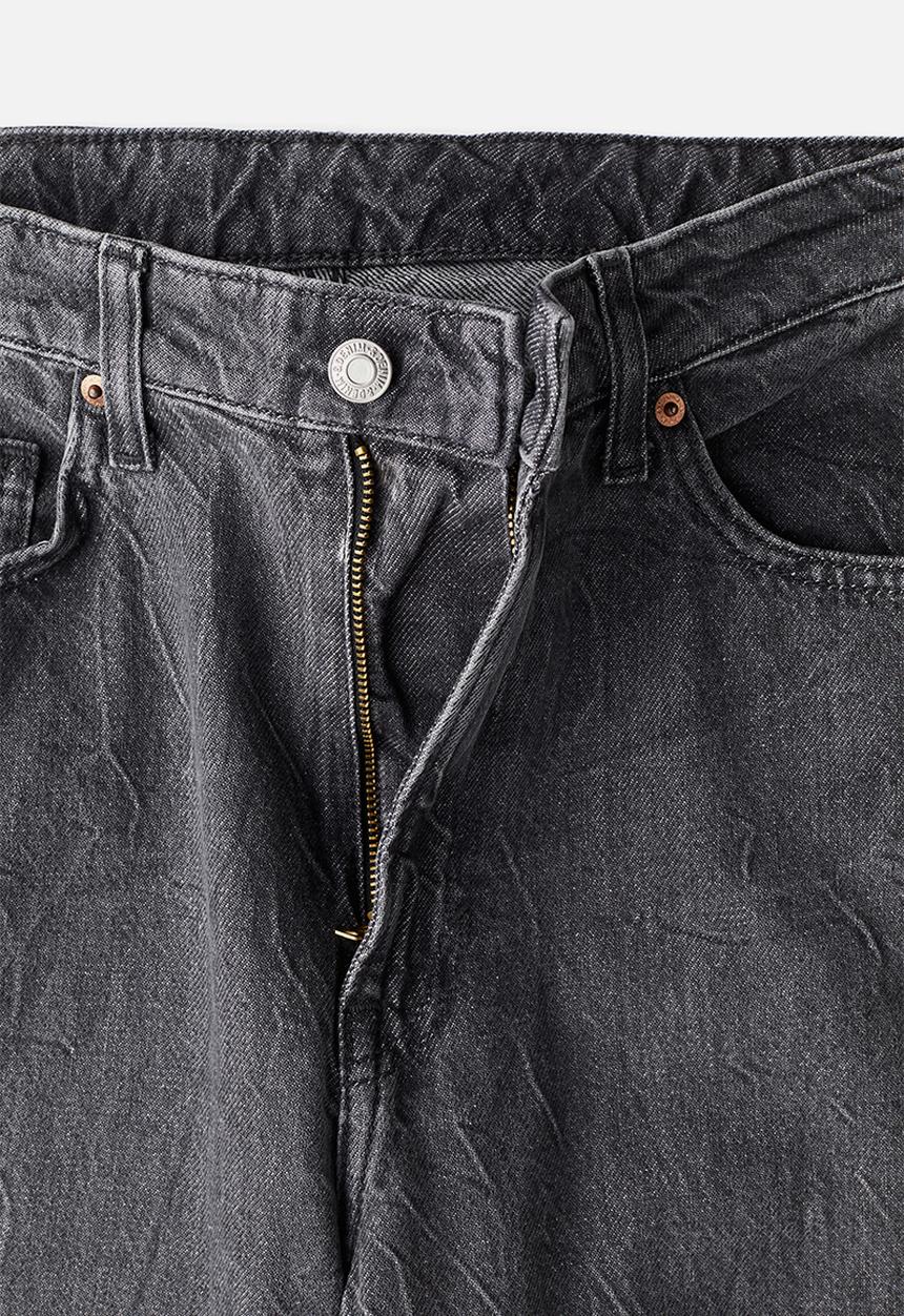 H&M - Curvy fit baggy high jeans - dark grey
