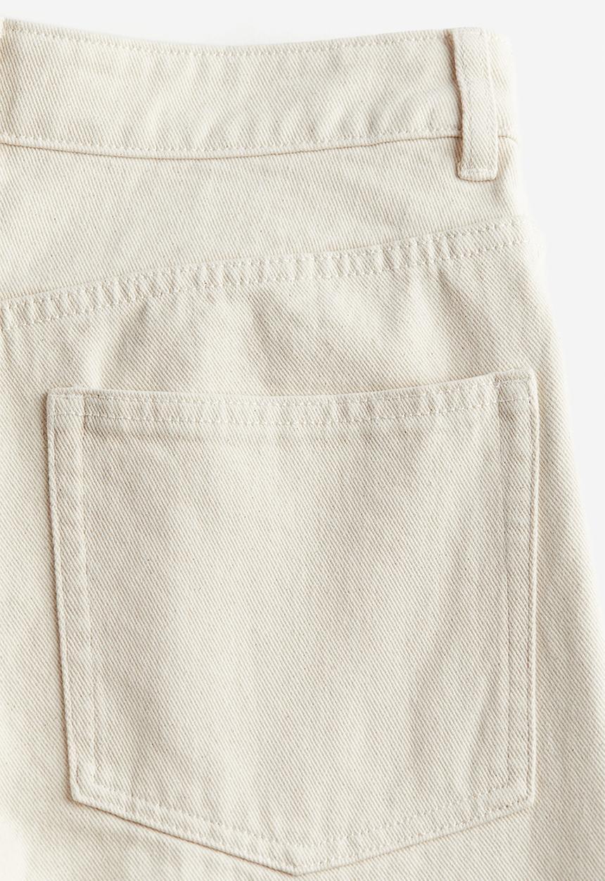 H&M - Wide regular jeans - white