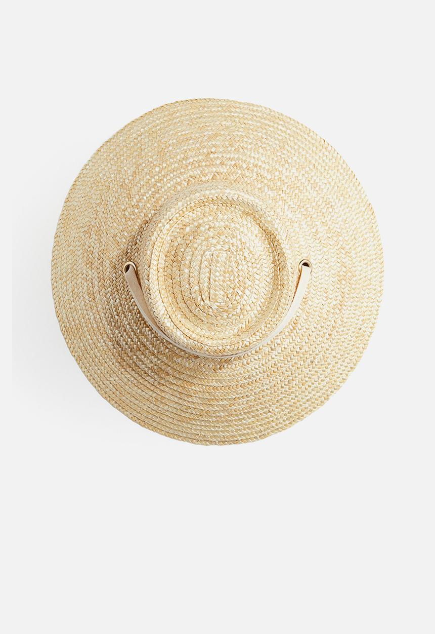 H&M - Strap-detail straw hat - beige.