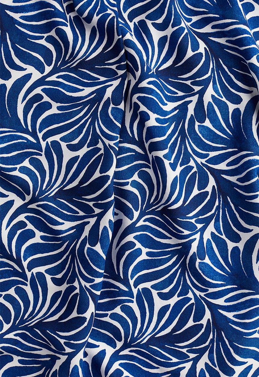 H&M - Viscose tunic dress - dark blue patterned