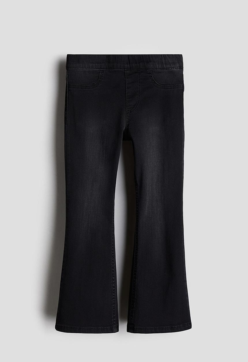 H&M - Superstretch flared leg jeans - charcoal 