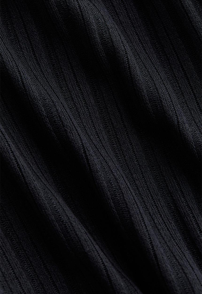 H&M - Rib-knit trousers - black