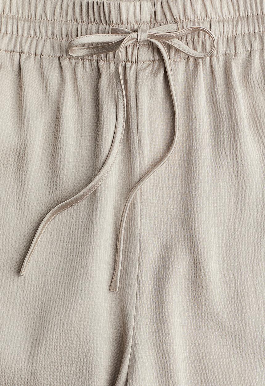 H&M - Wide pull-on trousers - light beige