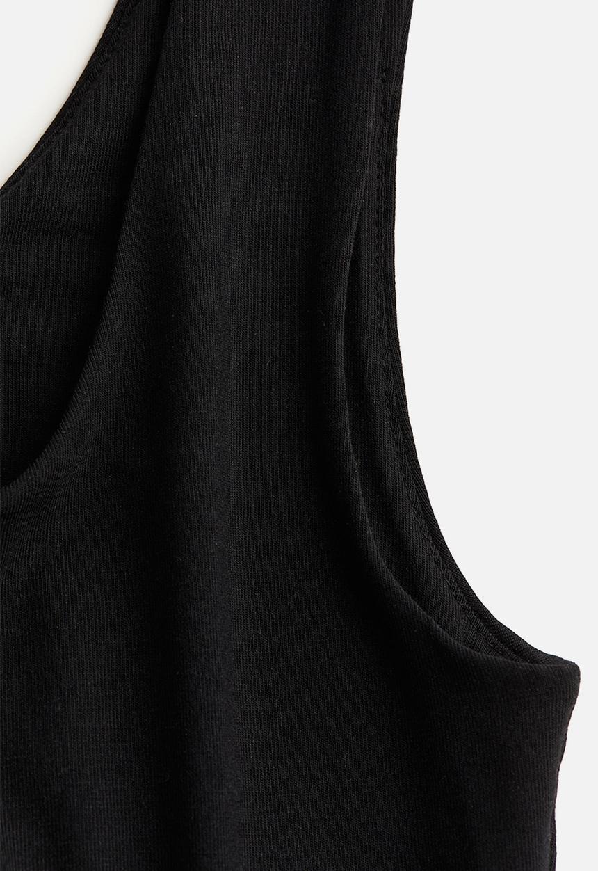 H&M - Long jersey dress - black