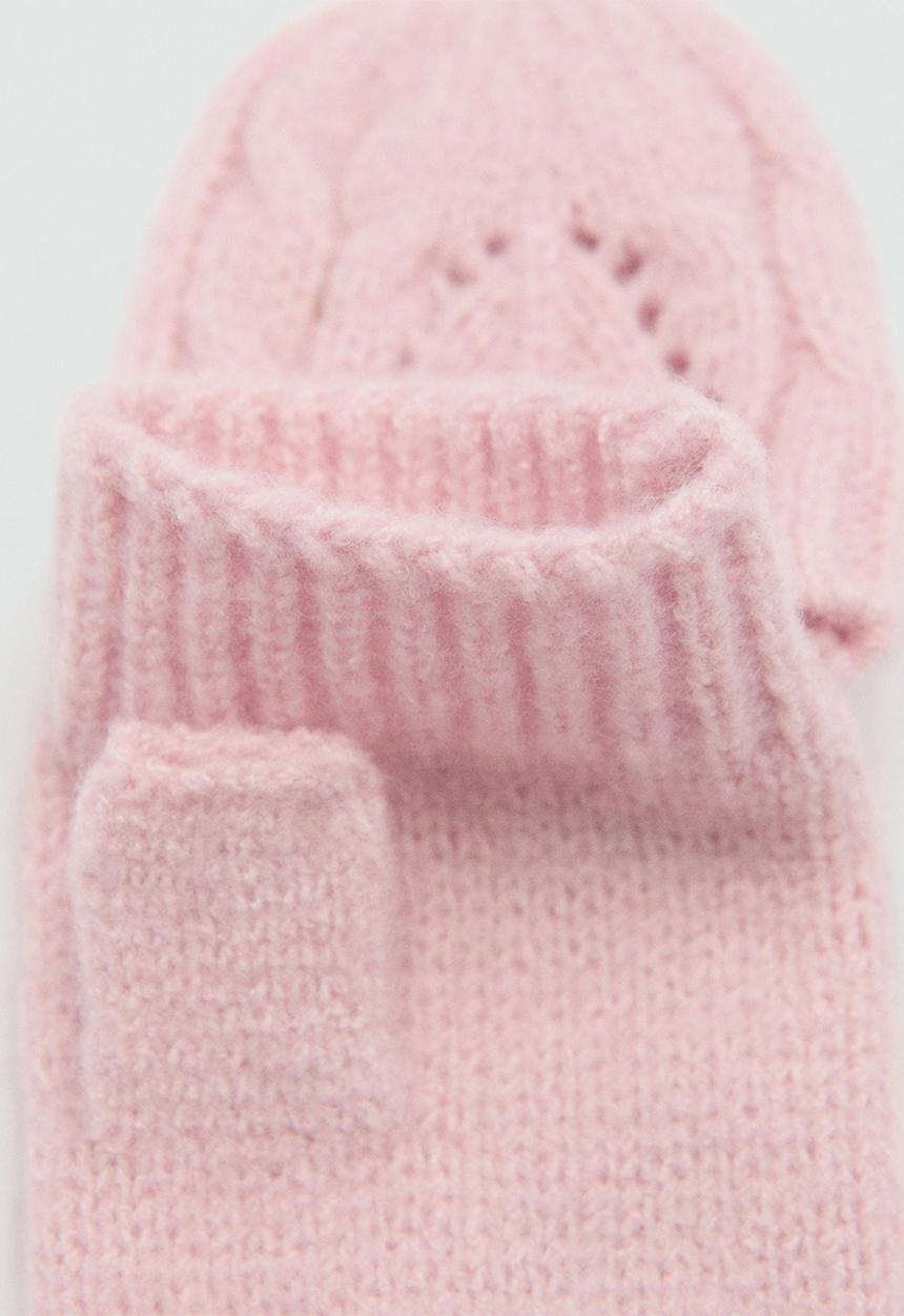 MANGO - Gloves pinkyg - light pastel pink