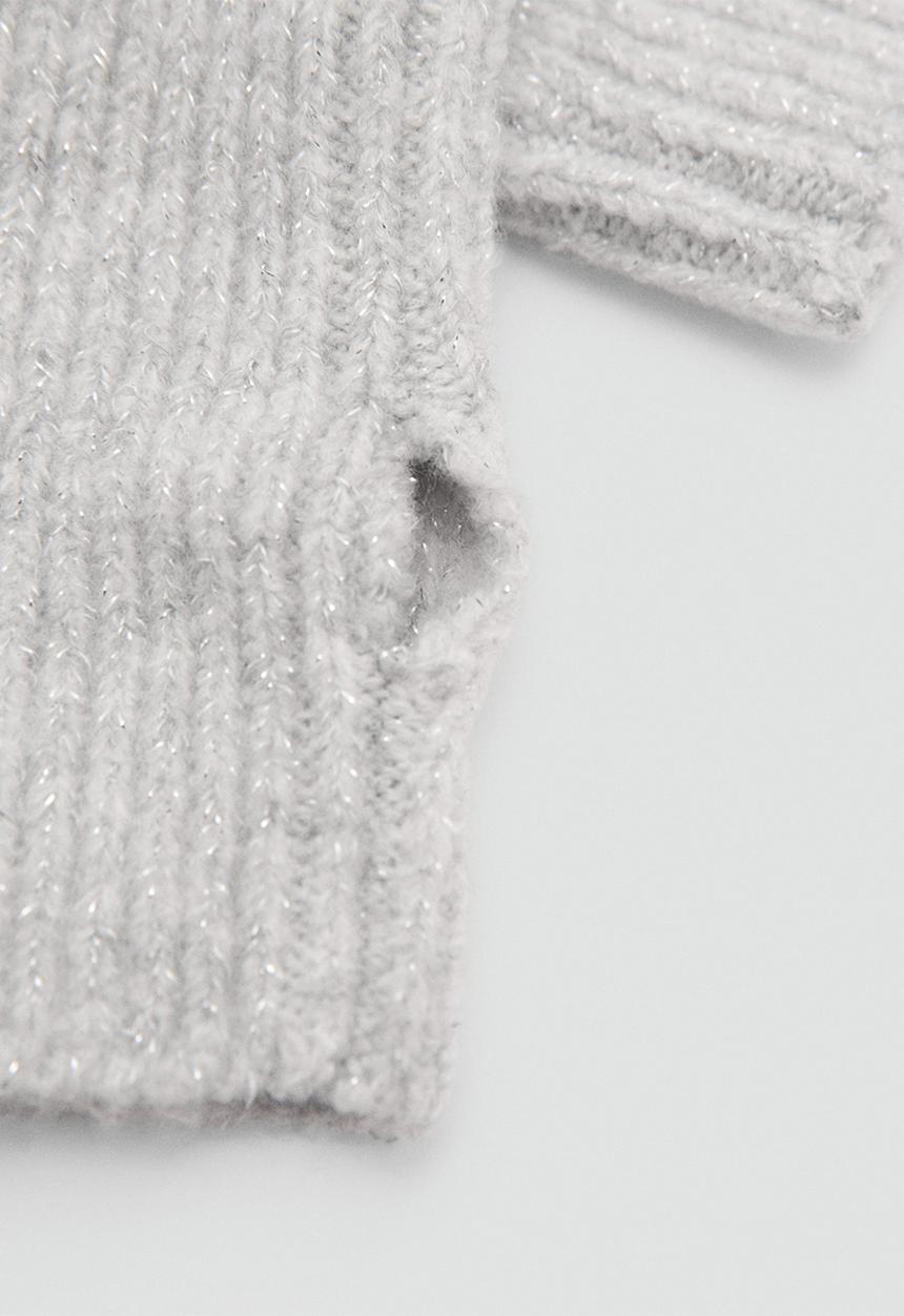 MANGO - Gloves lurexf - gray
